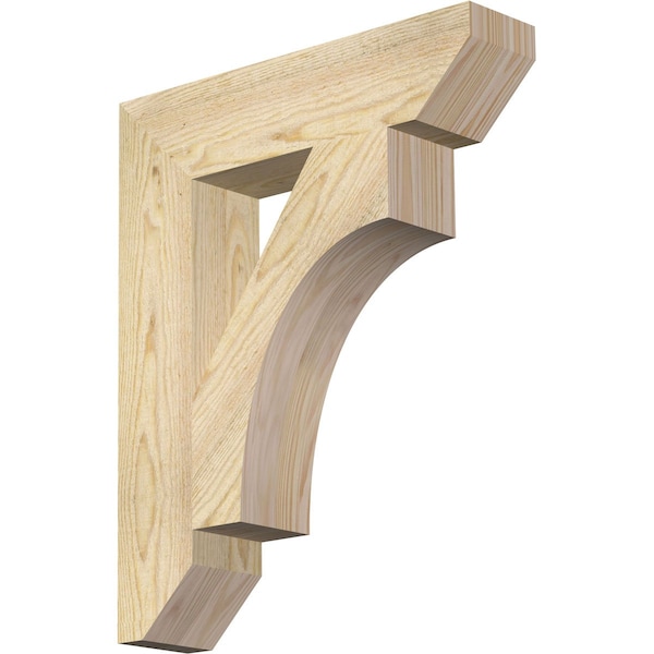 Ekena Millwork Westlake Slat Rough Sawn Bracket, Douglas Fir, 4"W x 18"D x 22"H BKT04X18X22WTL06RDF - main